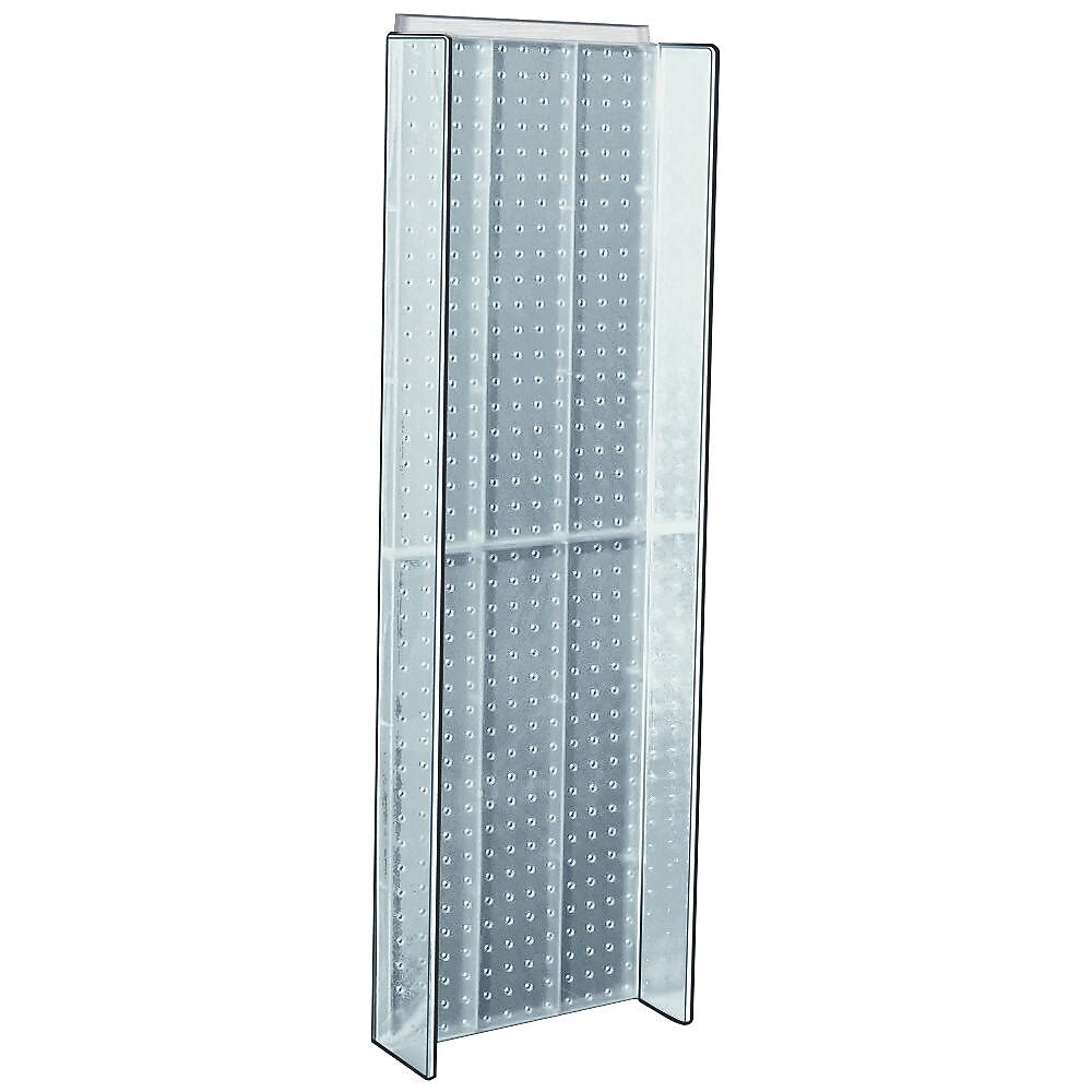 Azar® 44"(H) x 14"(W) Pegboard Powerwing Display, Clear