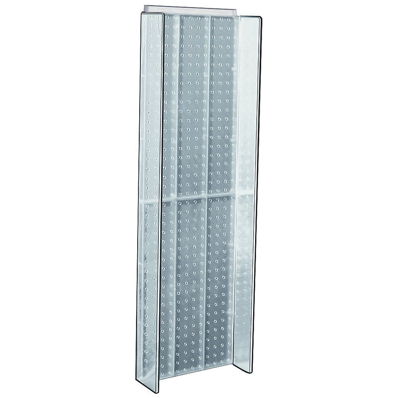 Azar® 44"(H) x 14"(W) Pegboard Powerwing Display, Clear