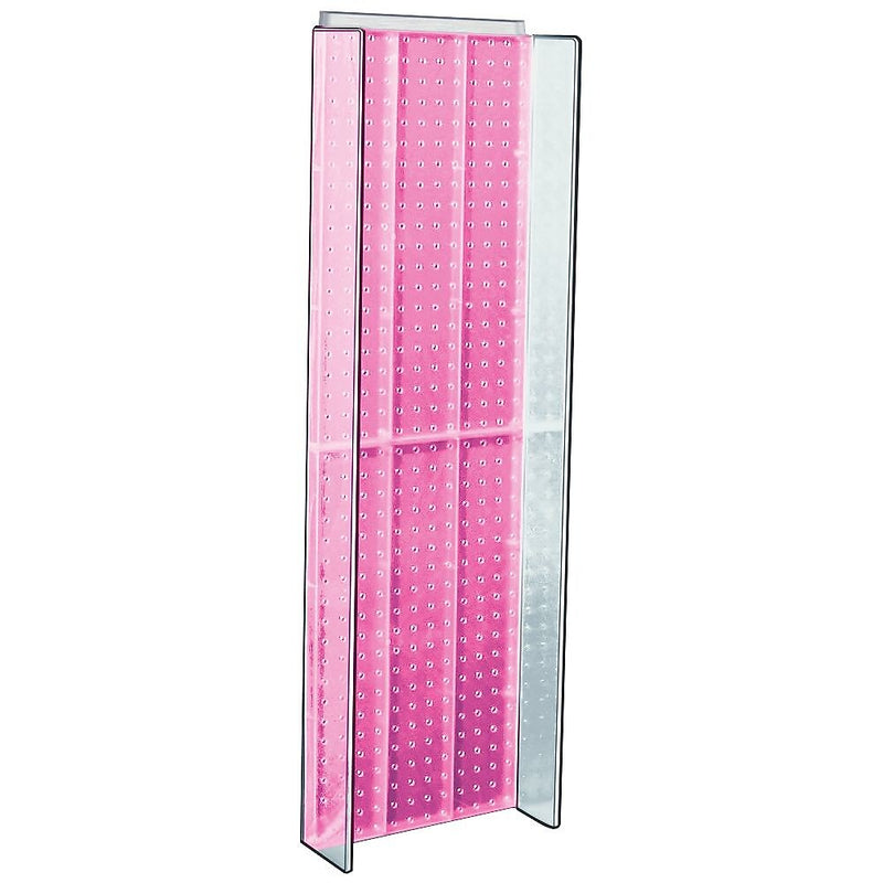 Azar® 44"(H) x 14"(W) Pegboard Powerwing Display, Pink