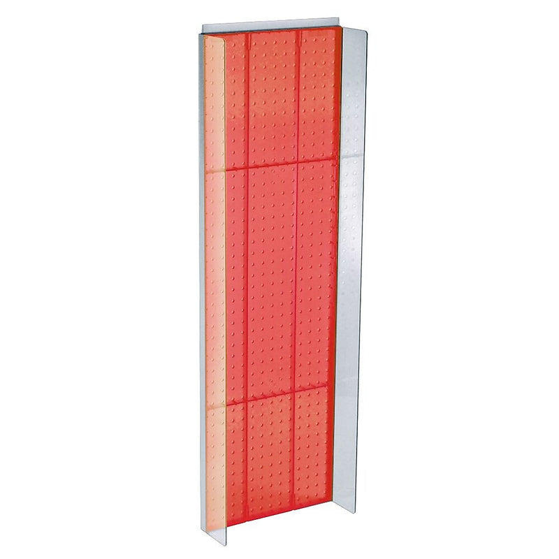 Azar 44" x 14" Pegboard Powerwing Display, Red (700350-RED)