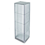 Azar 60" x 16" 4-Sided Pegboard Spinner Floor Display, Clear (700405-CLR)