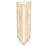 Azar® 60"(H) x 16"(W) 3-Sided Pegboard Floor Display, Almond