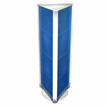 Azar 60" x 16" 3-Sided Pegboard Floor Display, Blue (700450-BLU)