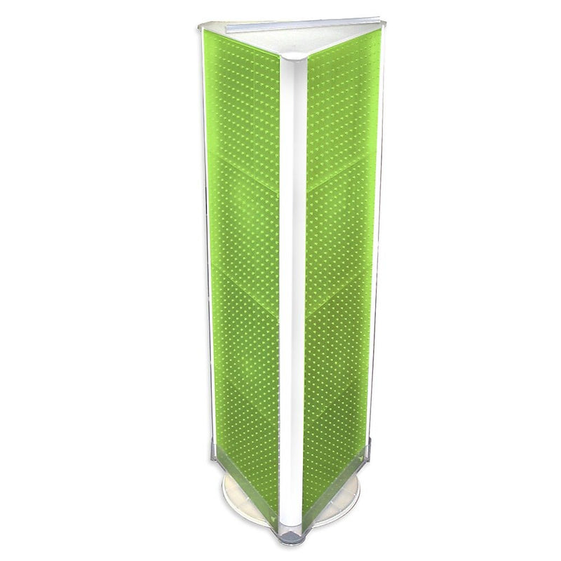 Azar 60" x 16" 3-Sided Pegboard Floor Display, Green (700450-GRE)