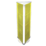 Azar® 60"(H) x 16"(W) 3-Sided Pegboard Floor Display, Yellow