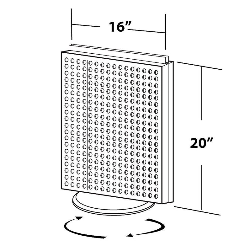 Azar 16"W Pegboard Counter Unit, Orange (700500-ORG)