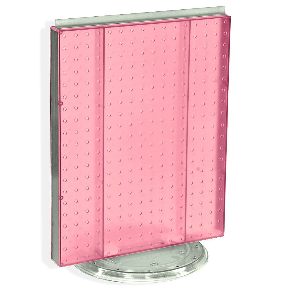 Azar 20"(H) x 16"(W) Pegboard Counter Unit, Pink Translucent