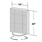 Azar 16"W Pegboard Counter Unit, Yellow (700500-YEL)