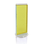 Azar 20"(H) x 8"(W) 2-Sided Revolving Pegboard Counter Unit, Yellow