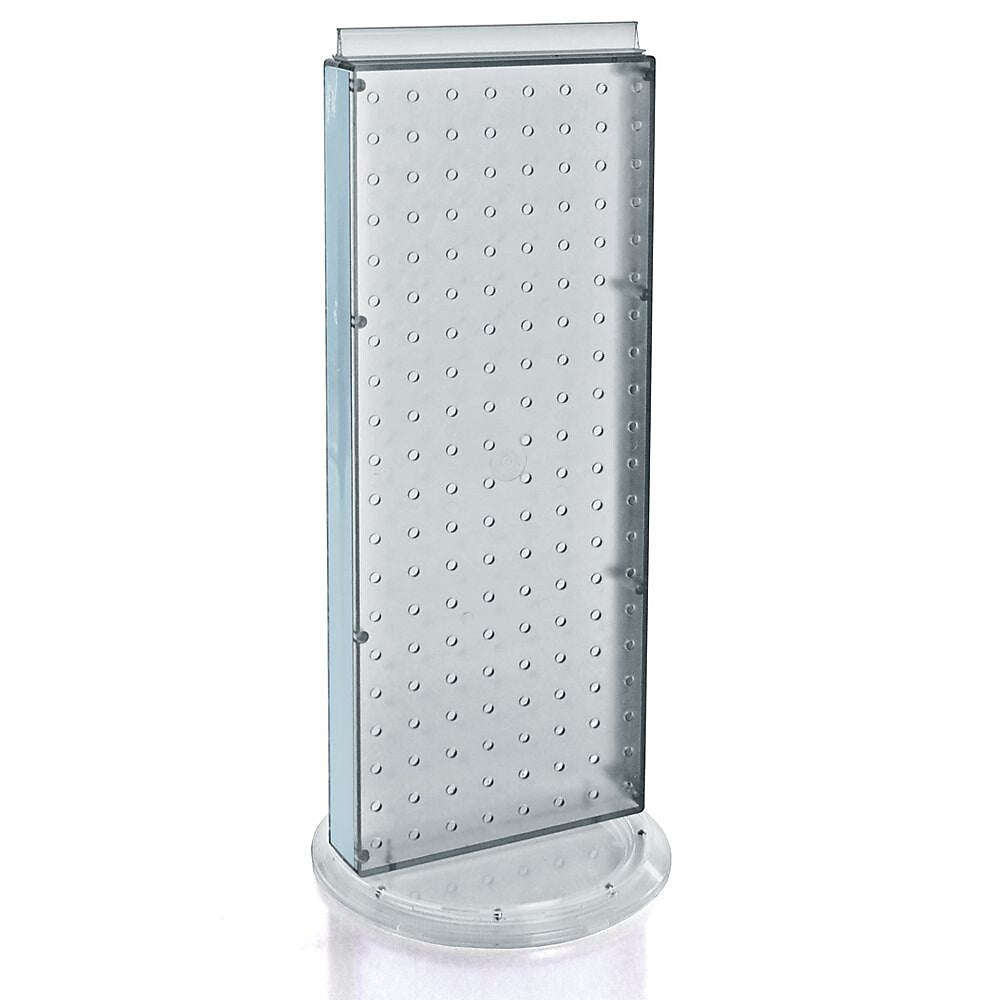 Azar 8"W 2-Sided Non-Revolving Pegboard Counter Unit, Clear (700509-CLR)