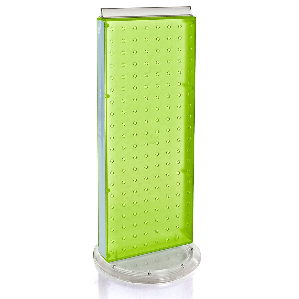 Azar 8"W 2-Sided Non-Revolving Pegboard Counter Unit, Green (700509-GRE)