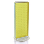 Azar 20"(H) x 8"(W) 2-Sided Non-Revolving Pegboard Counter Unit, Yellow Translucent