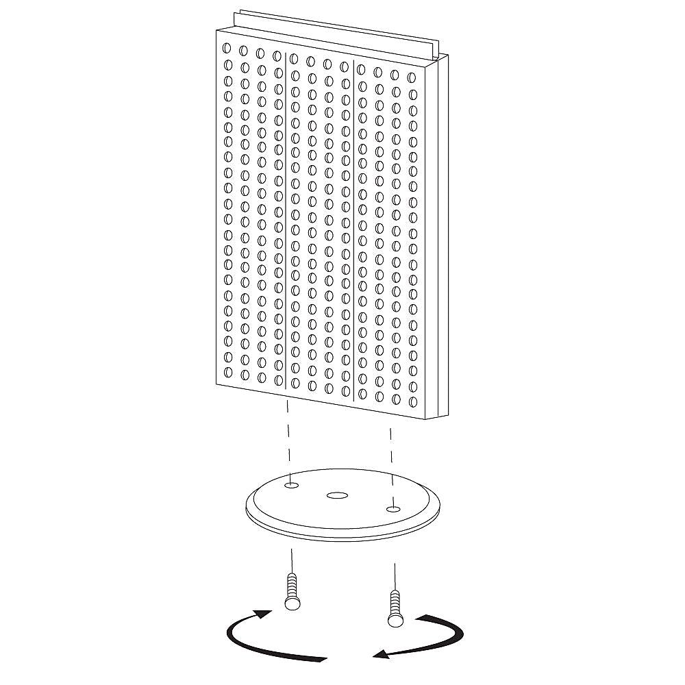 Azar 13 1/2"W 2-Sided Pegboard Counter Unit, Orange (700513-ORG)