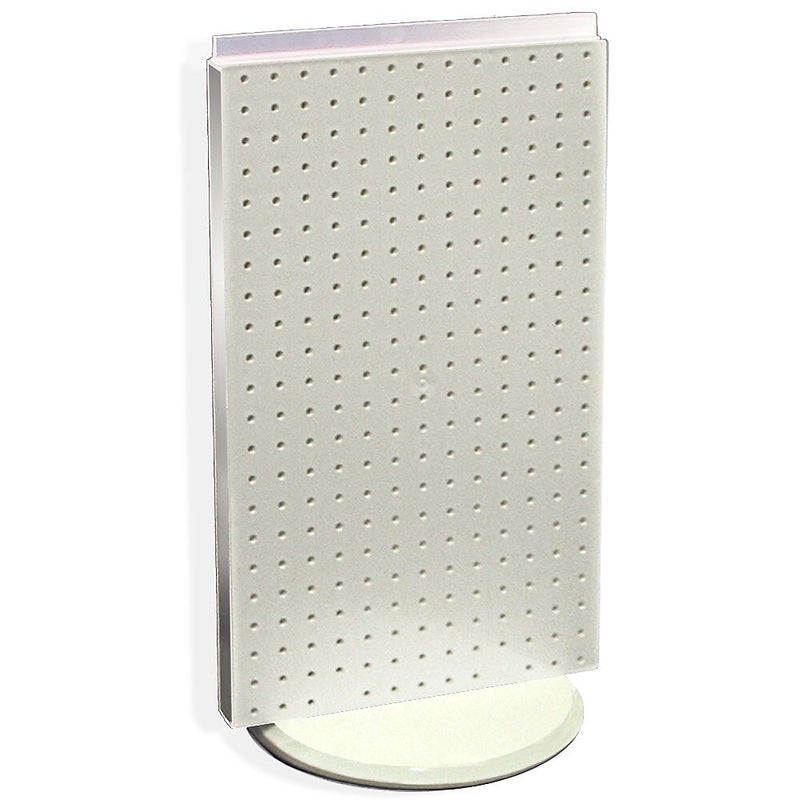 Azar 13 1/2"W 2-Sided Pegboard Counter Unit, White (700513-WHT)