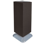 Azar® 40"(H) x 14"(W) x 14"(D) Weighted 4-Sided Interlocking Pegboard Floor Display, Black