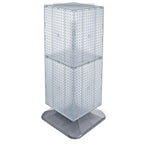 Azar 40" x 14" Weighted 4-Sided Interlocking Pegboard Floor Display, Clear (701435-CLR)