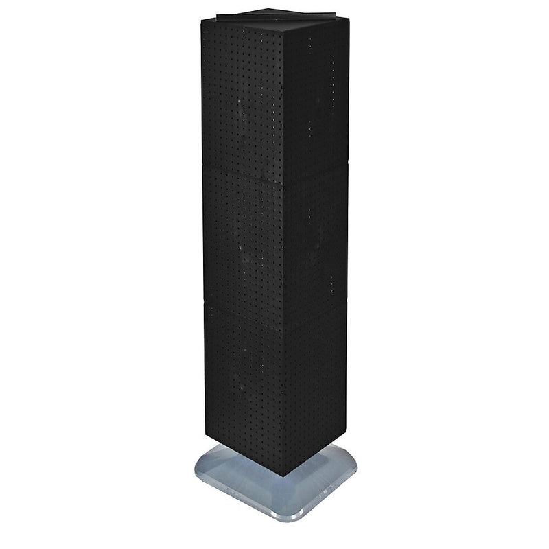 Azar® 14" x 14" x 60" Interlocking Pegboard Display, Black