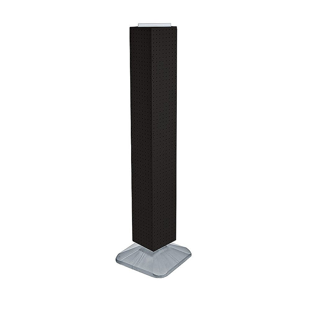 Azar 60" x 8" Interlocking Pegboard Floor Display, Black (703389-BLK)