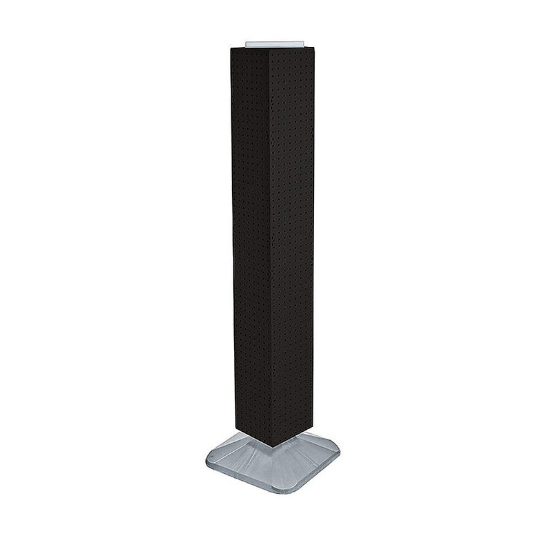 Azar 60" x 8" Interlocking Pegboard Floor Display, Black (703389-BLK)