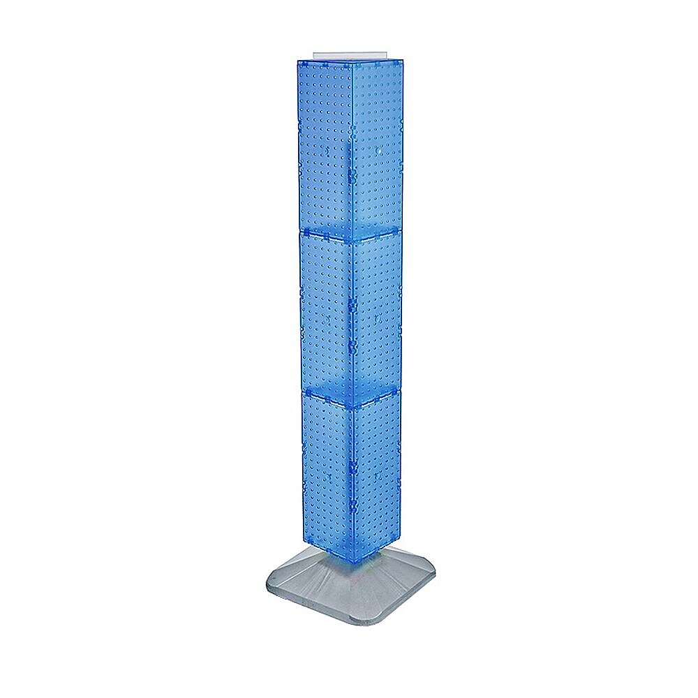Azar 60" x 8" Interlocking Pegboard Floor Display, Blue (703389-BLU)