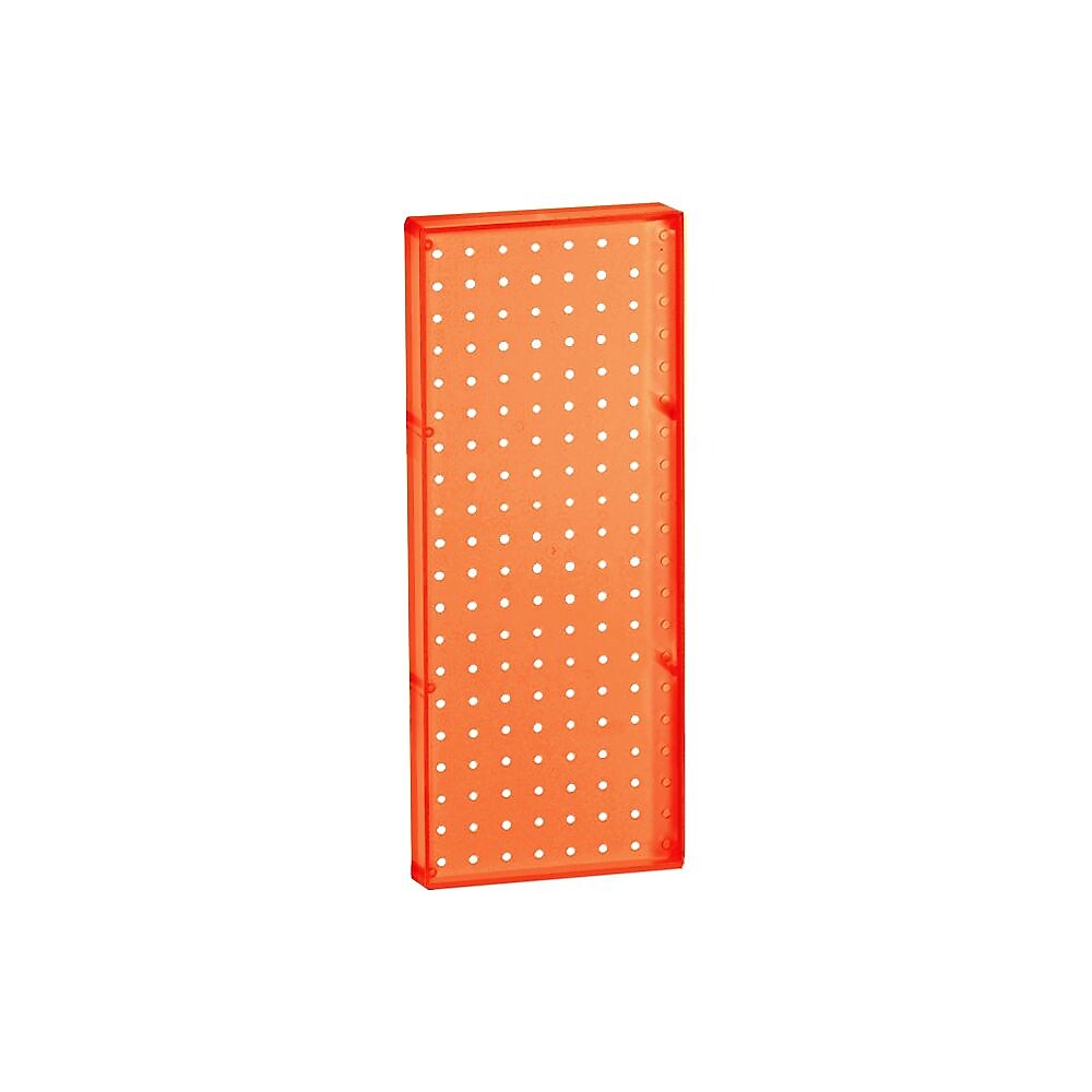Azar® 20"(H) x 8"(W) Pegboard 1-Sided Wall Panel, Translucent Orange, 2/Pack (770820-ORG-2PK)