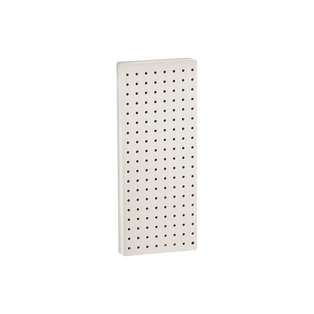 Azar® 20"(H) x 8"(W) Pegboard 1-Sided Wall Panel, Solid White, 2/Pack (770820-WHT-2PK)