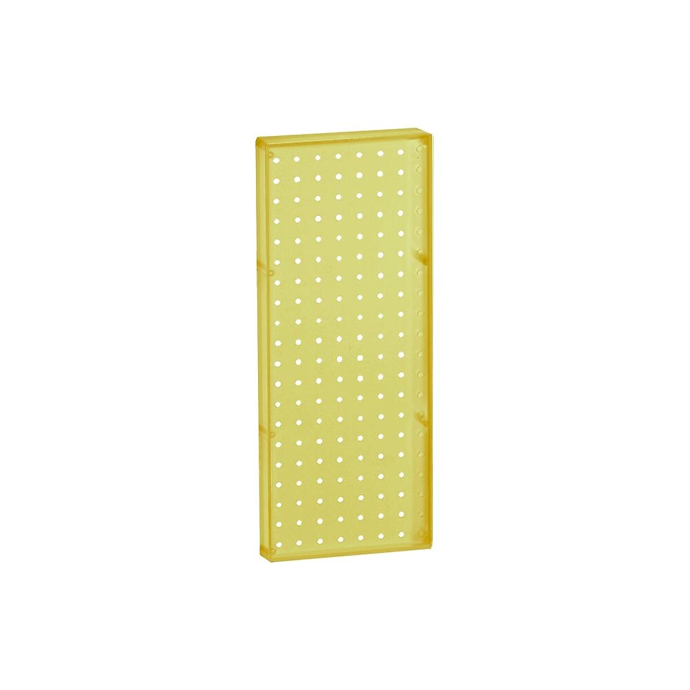 Azar® 20"(H) x 8"(W) Pegboard 1-Sided Wall Panel, Translucent Yellow, 2/Pack (770820-YEL-2PK)