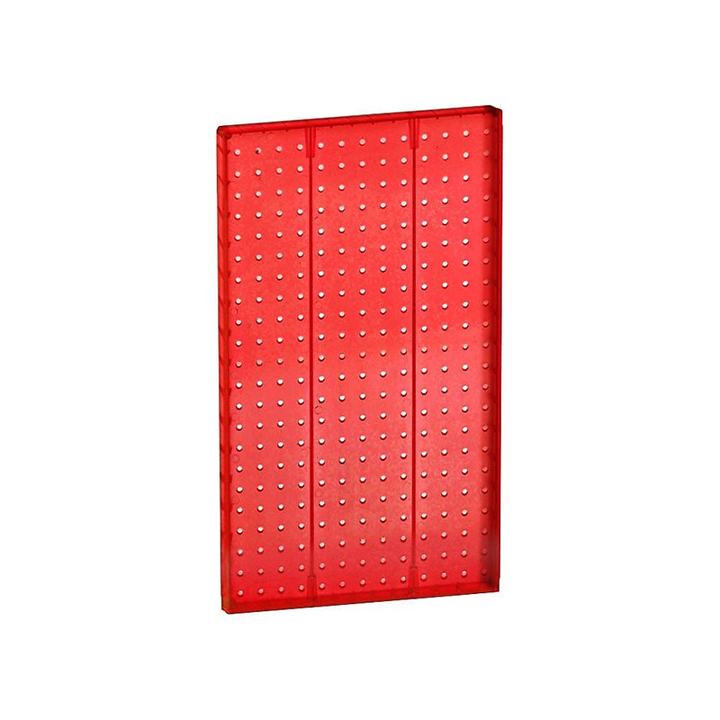 Azar 22" x 13 1/2" Pegboard 1-Sided Wall Panel, Translucent Red, 2/Pack (771322-RED)