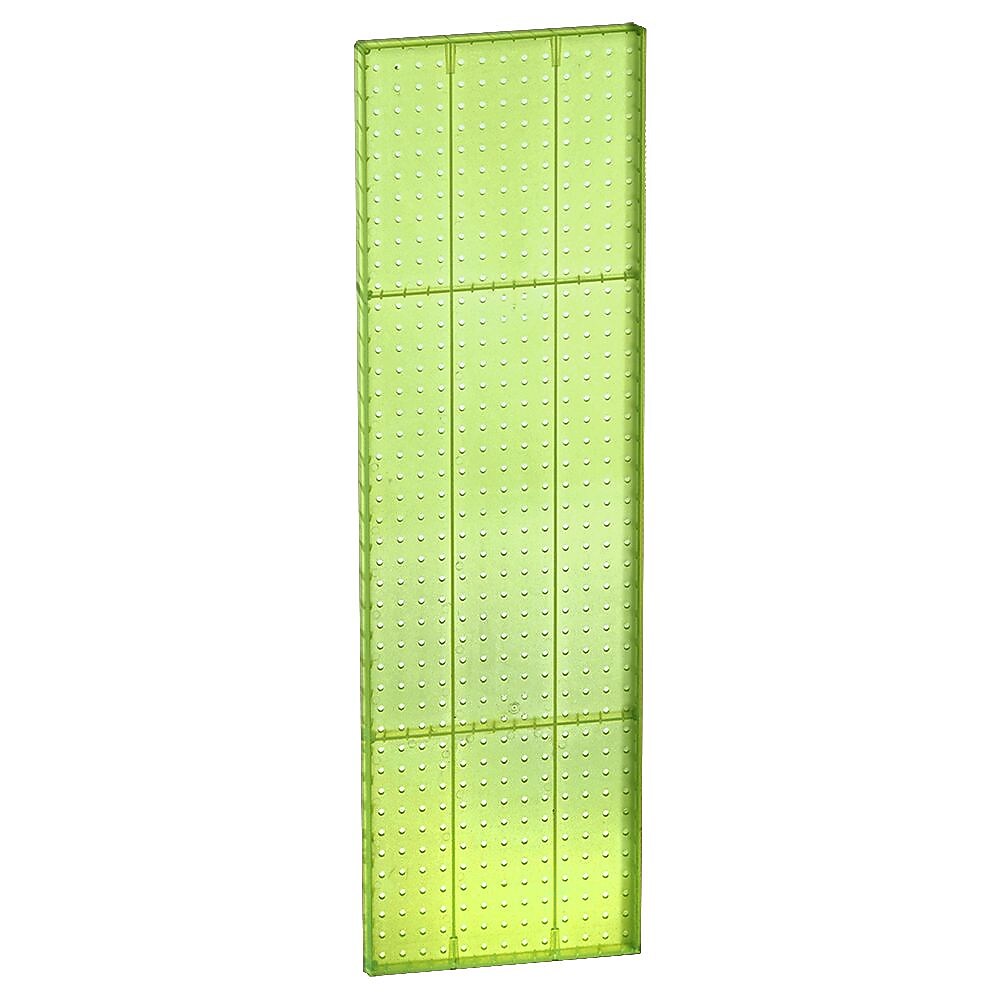 Azar® 44"(H) x 13 1/2"(W) Pegboard 1-Sided Wall Panel, Translucent Green, 2/Pack