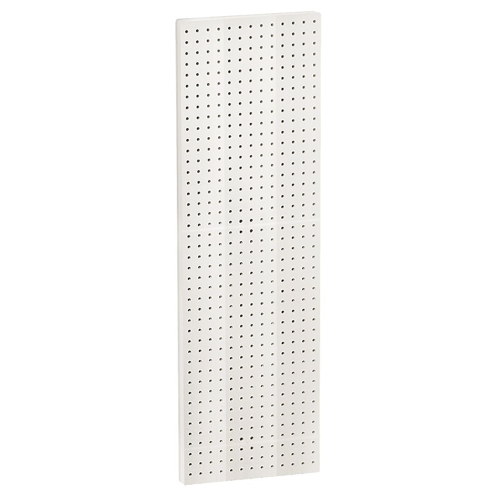 Azar Displays Pegboard Wall Panel Storage Solution, Size: 44"x 13.5", 2-Pack, White (771344-WHT-2PK)