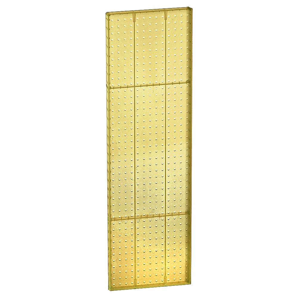 Azar 44" x 13 1/2" Pegboard 1-Sided Wall Panel, Translucent Yellow, 2/Pack (771344-YEL-2PK)
