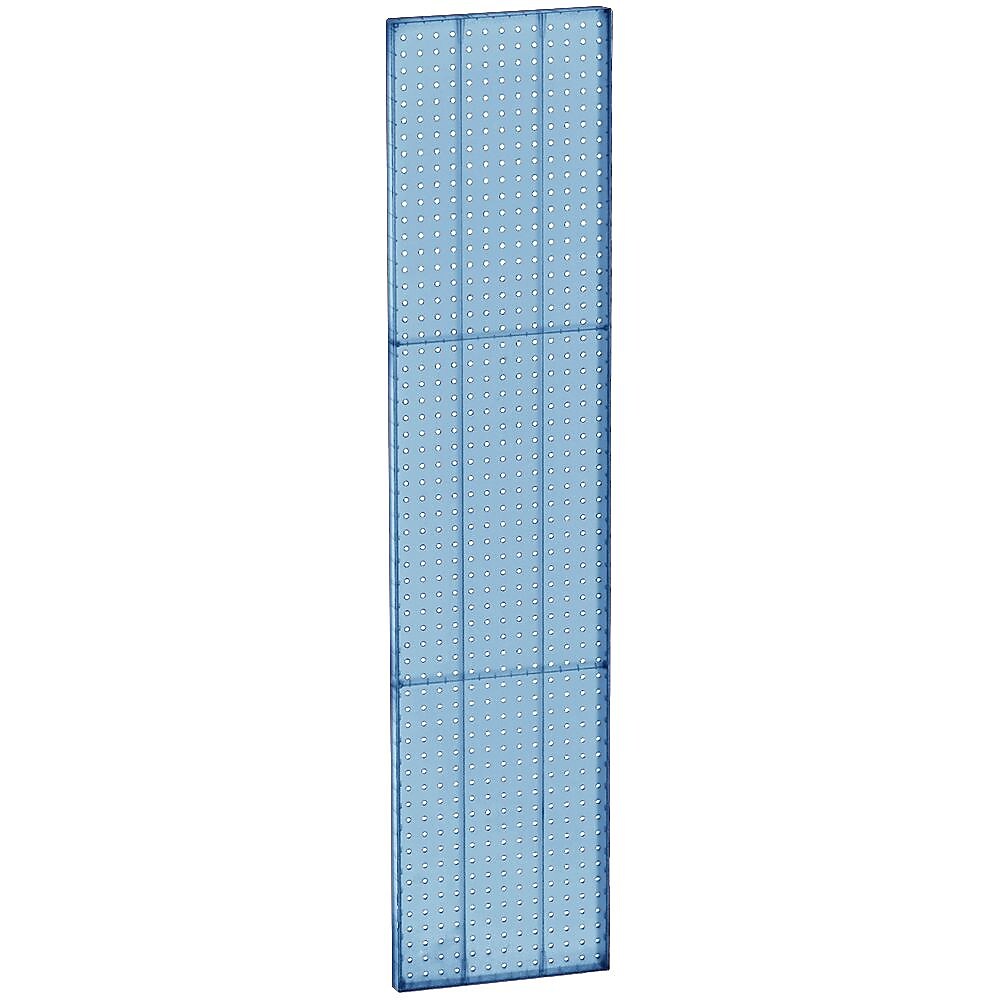 Azar® 60"(H) x 13 1/2"(W) Pegboard 1-Sided Wall Panel, Translucent Blue, 2/Pack