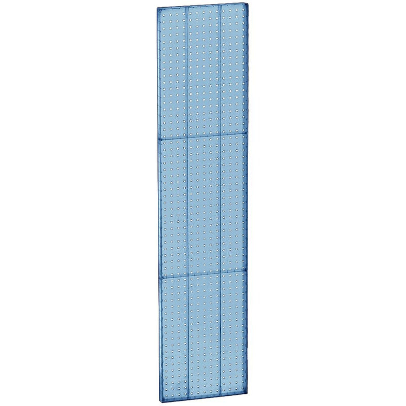 Azar® 60"(H) x 13 1/2"(W) Pegboard 1-Sided Wall Panel, Translucent Blue, 2/Pack