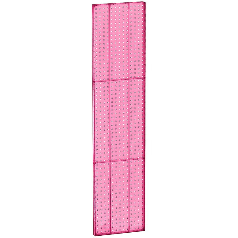Azar 60" x 13 1/2" Pegboard 1-Sided Wall Panel, Translucent Pink, 2/Pack (771360-PNK)
