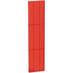 Azar® 60"(H) x 13 1/2"(W) Pegboard 1-Sided Wall Panel, Translucent Red, 2/Pack