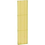 Azar® 60"(H) x 13 1/2"(W) Pegboard 1-Sided Wall Panel, Translucent Yellow, 2/Pack