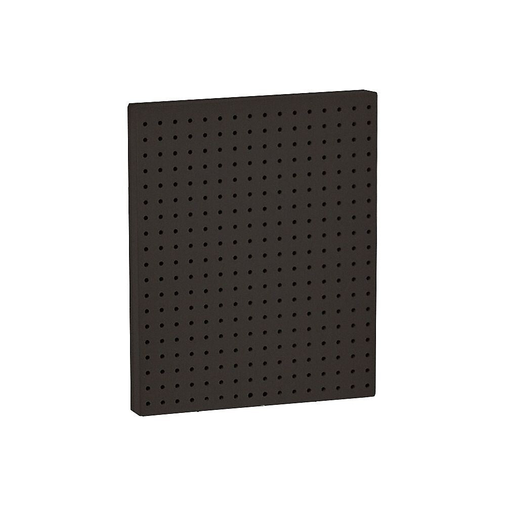 Azar® 20"(H) x 16"(W) Pegboard 1-Sided Wall Panel, Solid Black, 2/Pack (771620-BLK-2PK)