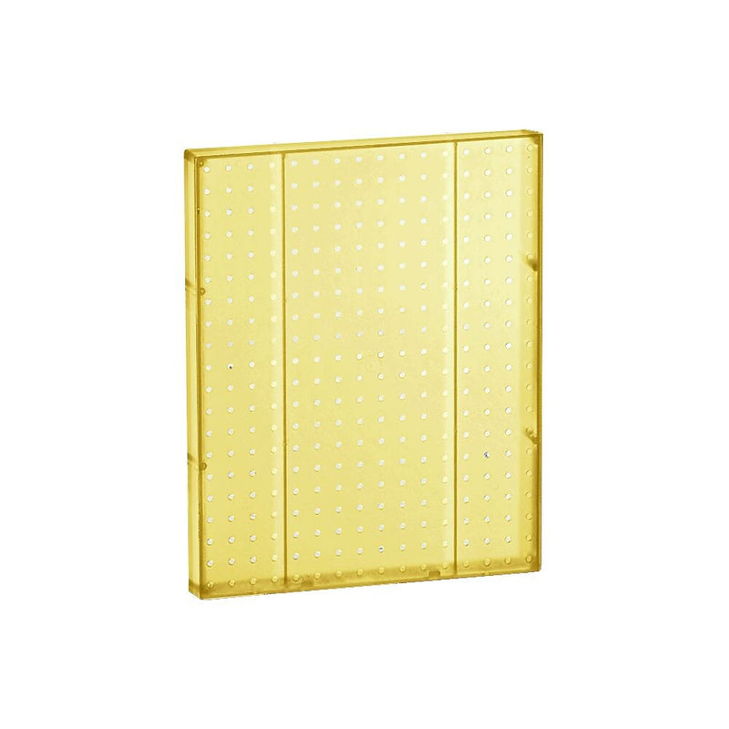 Azar® 20"(H) x 16"(W) Pegboard 1-Sided Wall Panel, Translucent Yellow, 2/Pack (771620-YEL-2PK)