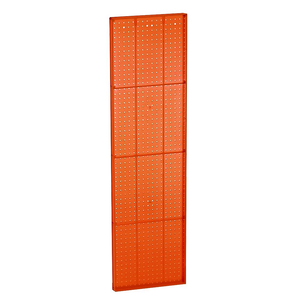 Azar® 60"(H) x 16"(W) Pegboard Wall Panel, Translucent Orange, 2/Pack