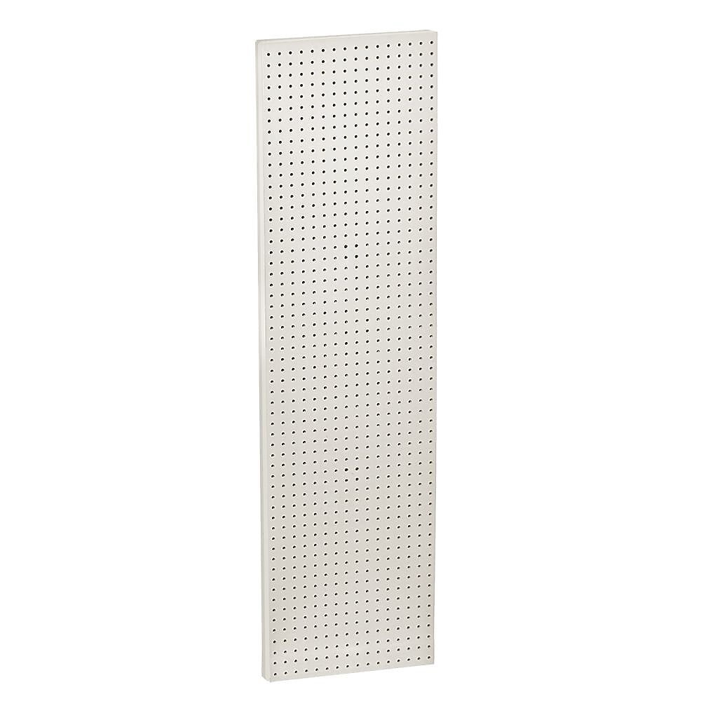 Azar Displays Pegboard Wall Panel Storage Solution, Size: 60"x 13.5", 2-Pack, White (771660-WHT)
