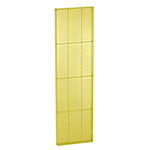 Azar Displays 60"(H) x 16"(W) Pegboard Wall Panel, Translucent Yellow, 2/Pack