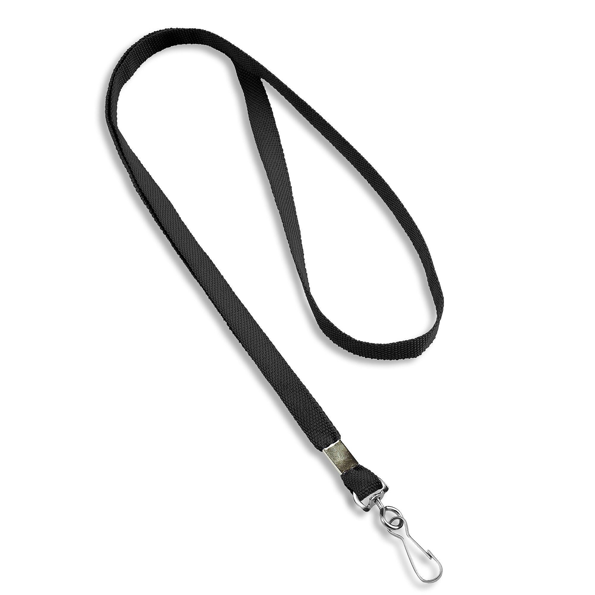 IDville Lanyards, Black, 25/Pack (1341512BKH31)