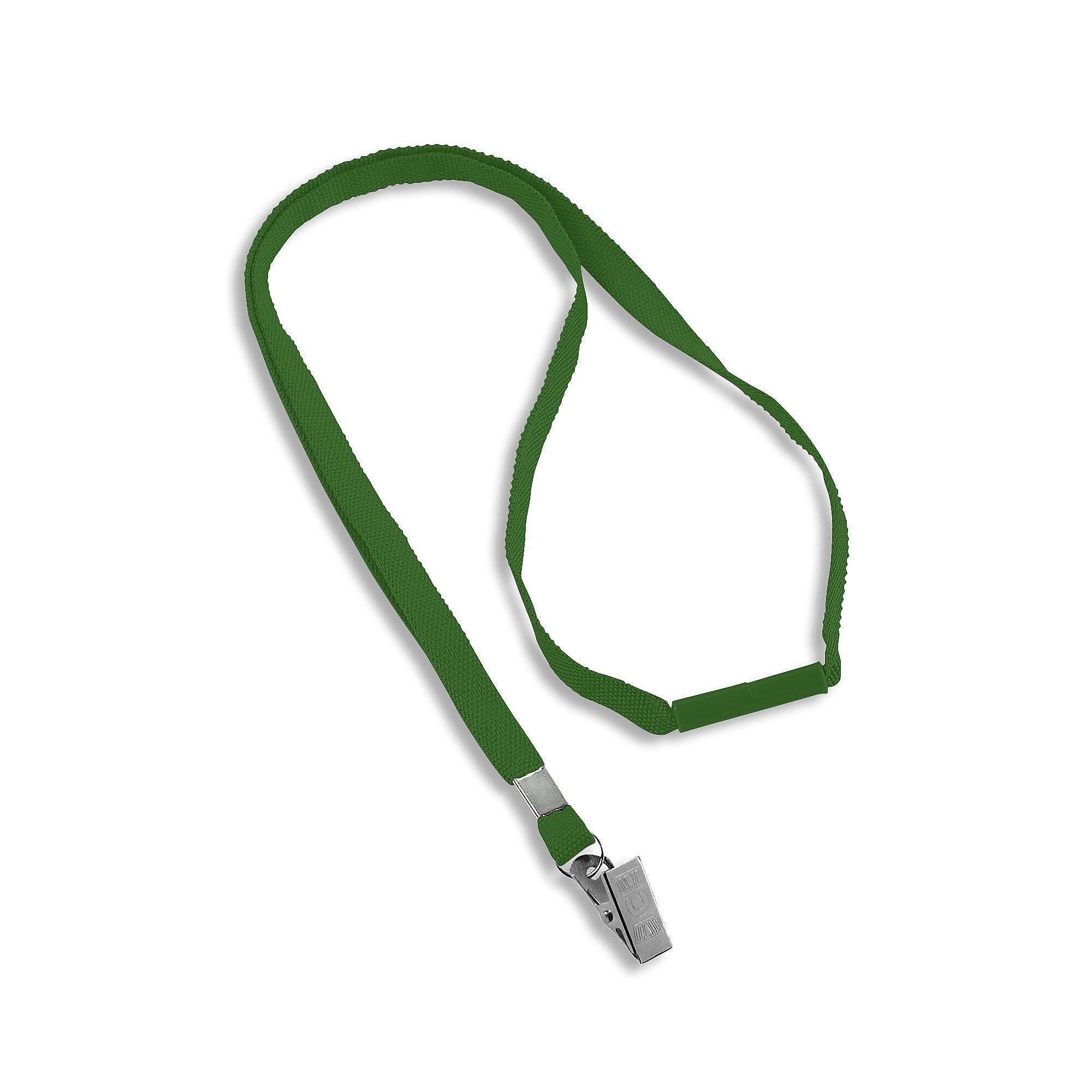 IDville Lanyard with Badge Attachment, Green, 25/Pack (1343500GRC31)