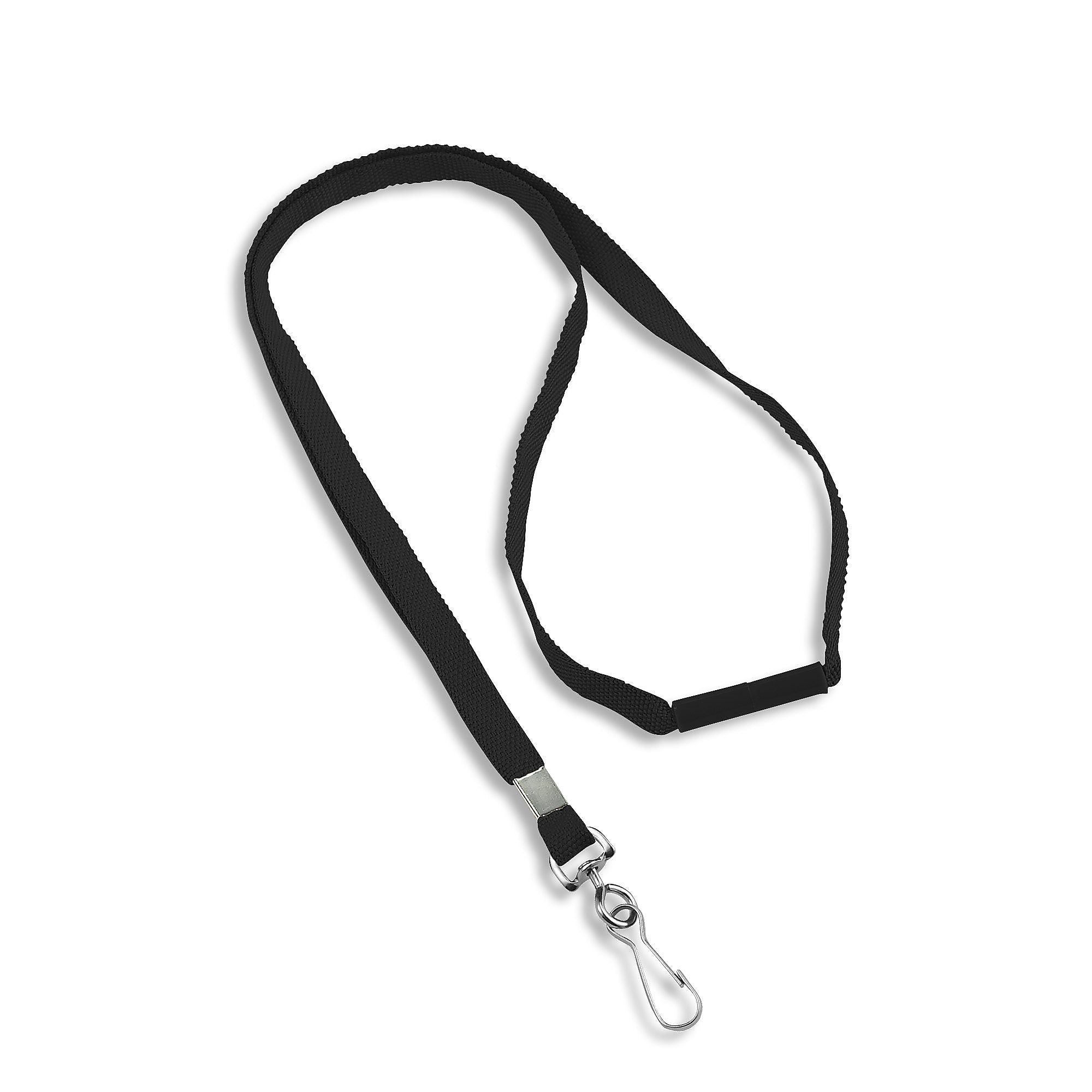 IDville Lanyards, Black, 25/Pack (1343500BKH31)