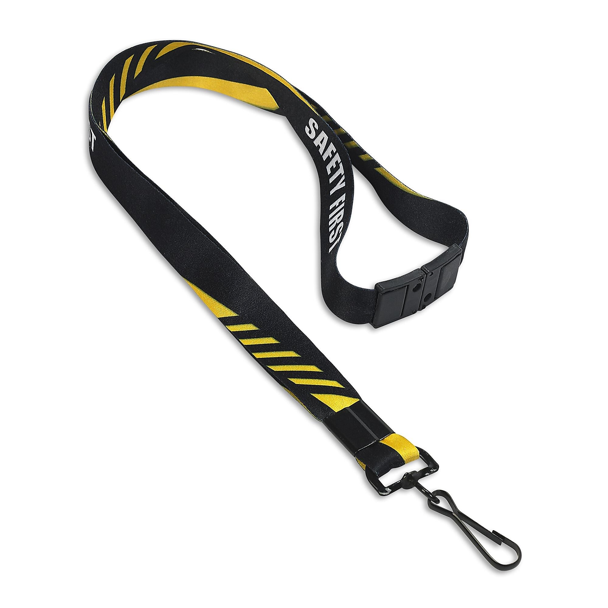 IDville Lanyards, Black, 10/Pack (1341171BAC31)