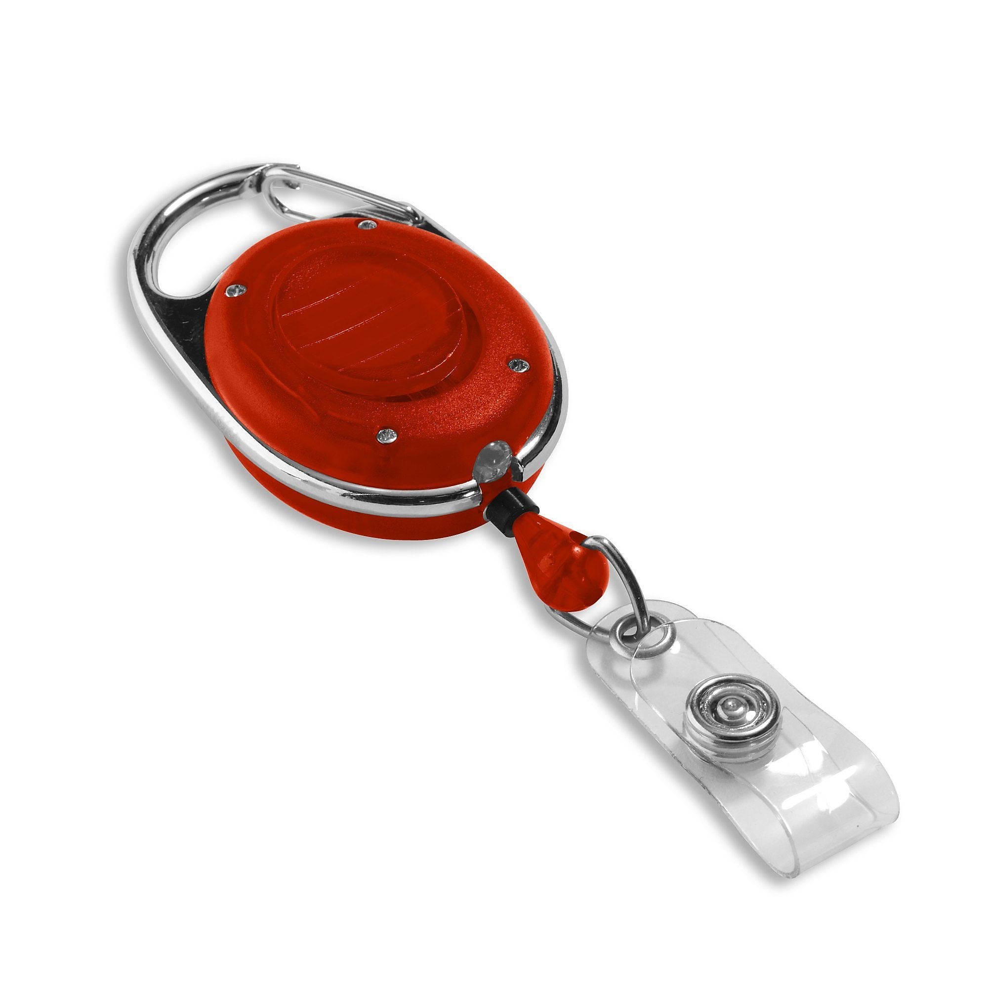 IDville Clip On Badge Reels, Red, 25/Pack (1347560RD31)