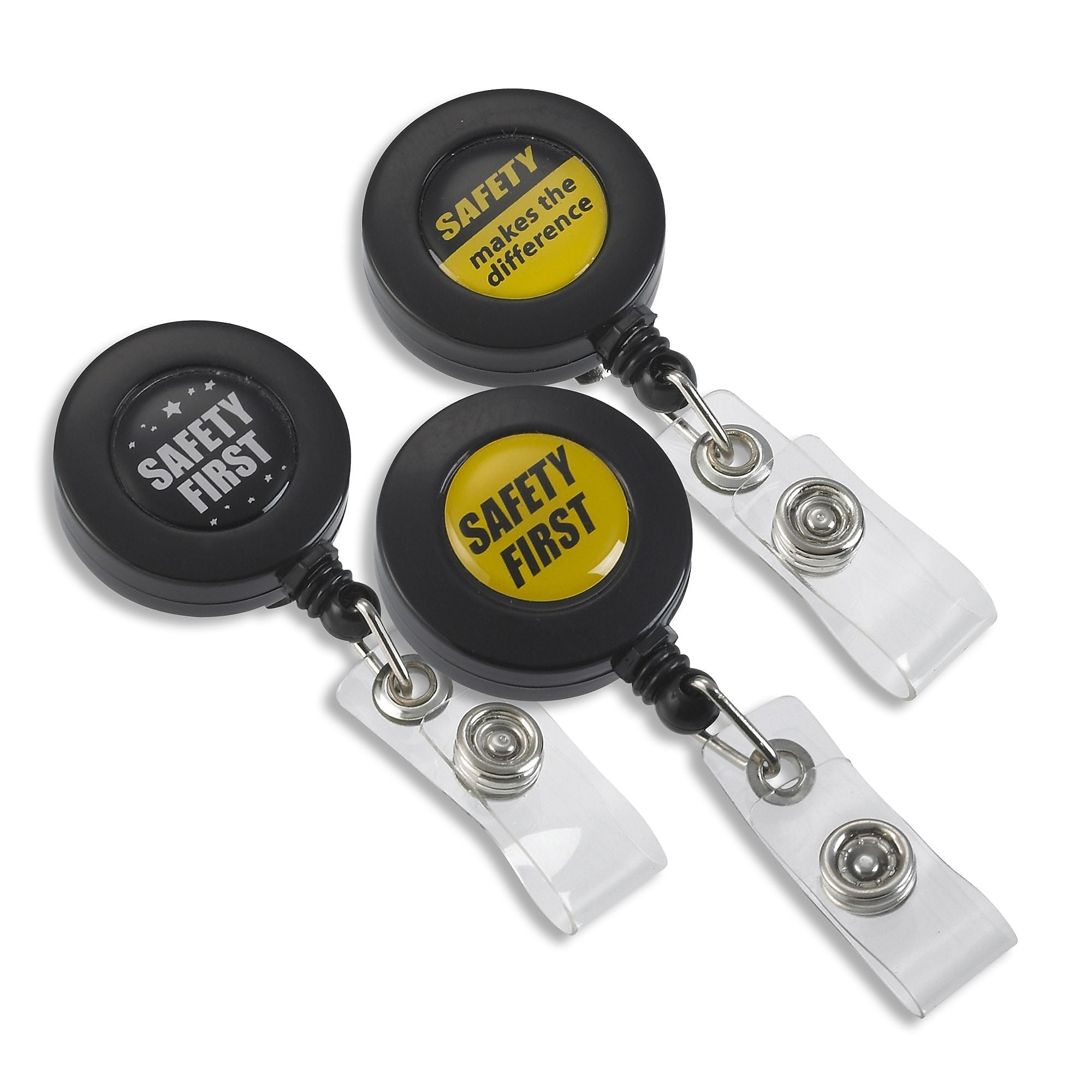 IDville Safety First Collection Pocket Slide Badge Reels, Multicolor, 25/Pack (134670831)