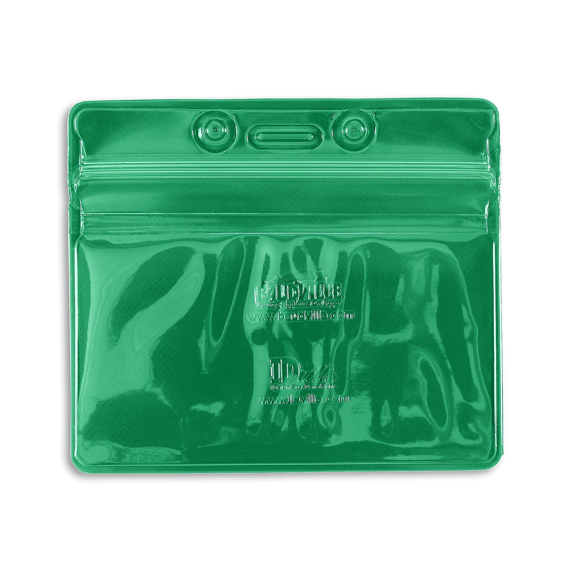 IDville Lanyard ID Badge Holder, Green, 50/Pack (1347030GR31)