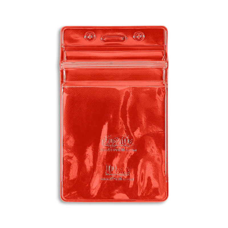 IDville Lanyard ID Badge Holder, Red, 50/Pack (1347026RD31)