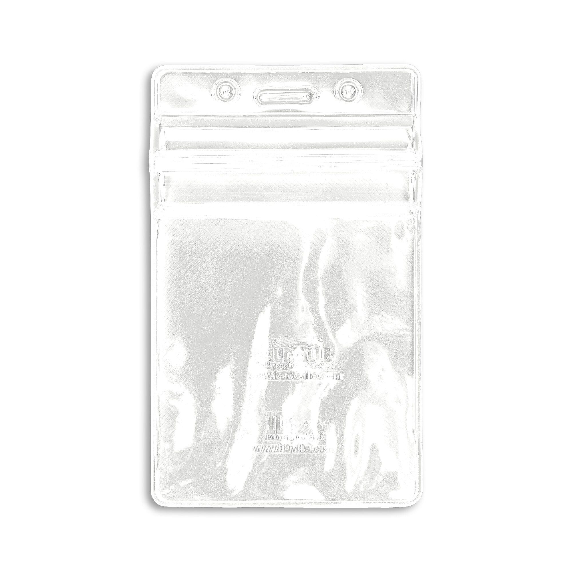IDville Lanyard ID Badge Holder, White, 50/Pack (1347026WT31)
